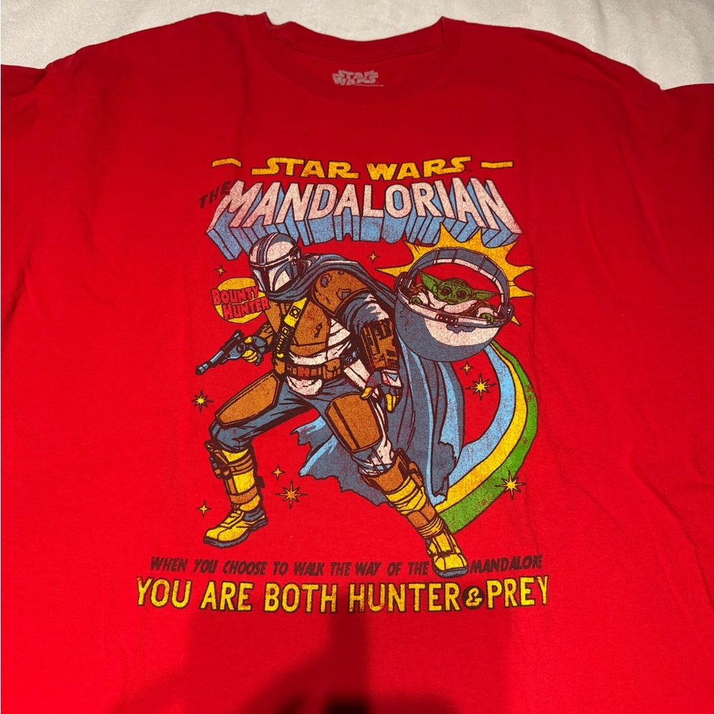 Star Wars Mandalorian Red Shirt - Picture 2 of 6